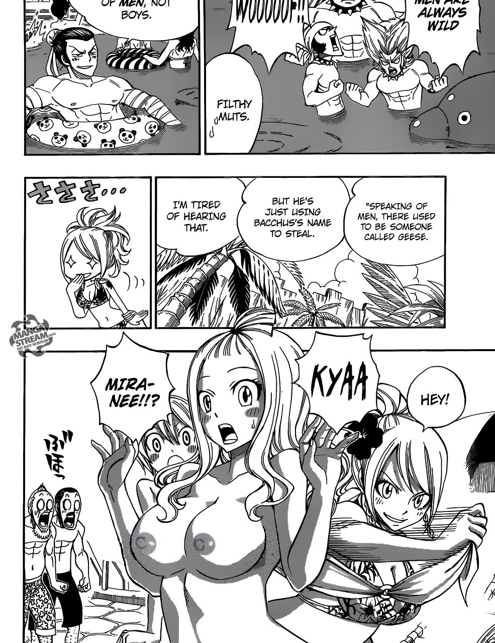 fairy_tail female lucy_heartfilia mirajane_strauss monochrome narutou9 tagme