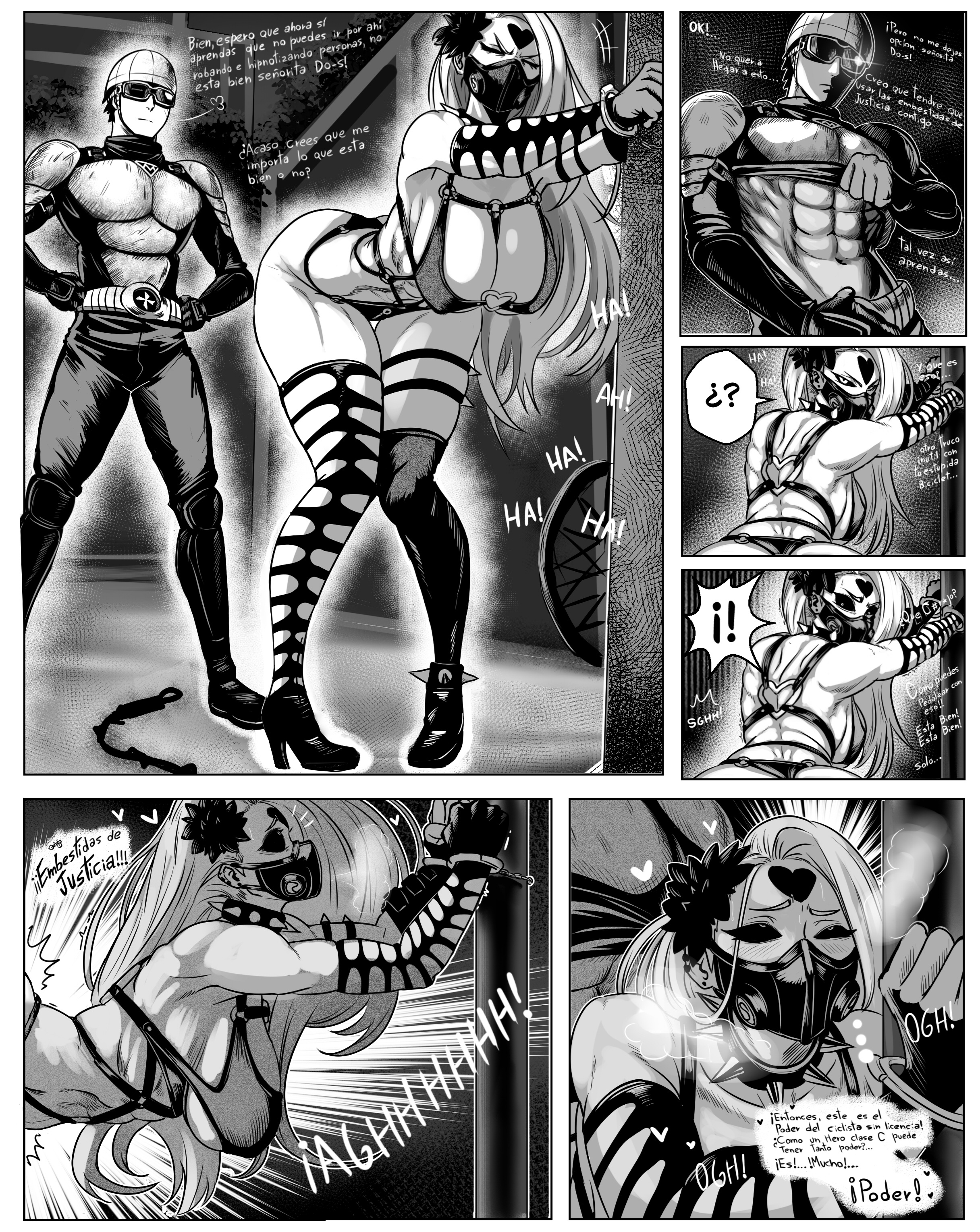 1boy, 1girls, abs, ambiguous penetration, aroused, athletic, athletic female, bent over, big breasts, breasts, captured, captured villainess, chained wrists, clothed sex, cuffs, defeated, defeated villainess, dominatrix, excited, facemask, female, femsub, fit, fit female, fucked into submission, fucked silly, human, human male, kaijin hime do-s, large breasts, light skin, light-skinned female, long hair, looking pleasured, male, maledom, mature female, moaning, mumen rider, muscular, muscular female, muscular male, one-punch man, pleasure rape, rape, restrained, restraints, sex, sex from behind, slim waist, source request, spanish text, standing sex, struggling, supervillainess, tagme, thick thighs, thigh boots, thighhighs, thrusting, translation request, villainess, vlizz, wide hips