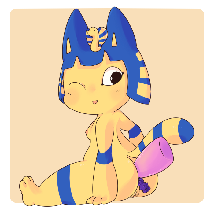 animal_crossing ankha ass breasts lamm nintendo nipples penis pussy tagme thighs year_request