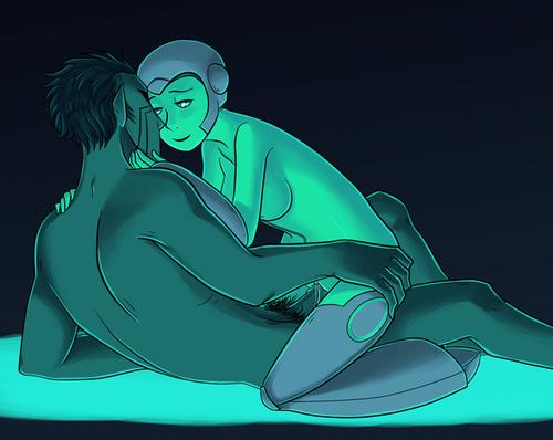 aya_(green_lantern) female green_lantern:_the_animated_series male razer_(green_lantern) uncensored