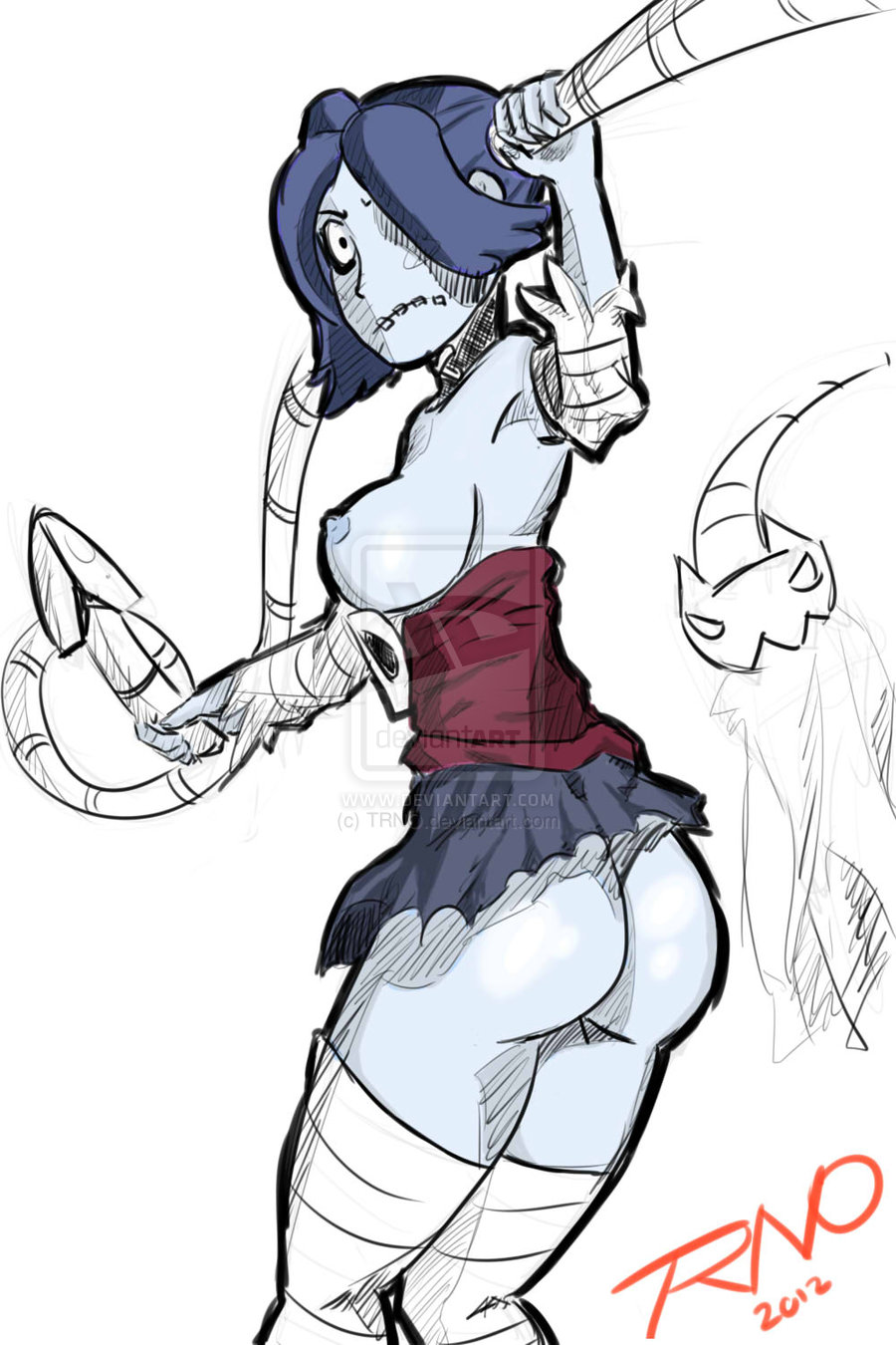 leviathan_(skullgirls) skullgirls squigly tagme trno