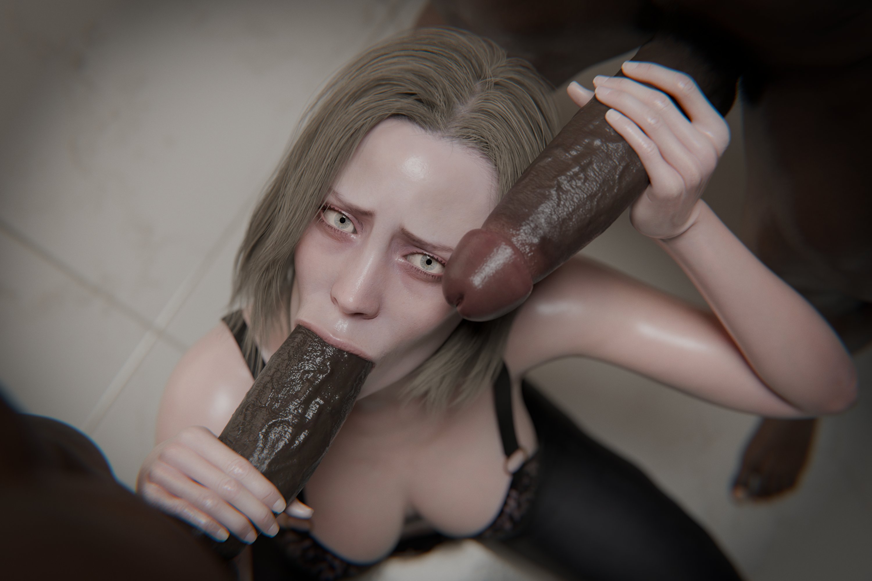:>=, 1girls, 2boys, 3d, alyssa ashcroft, big breasts, big penis, blonde female, blonde hair, blowjob, blowjob face, bra, cabezadeperro00, capcom, dark skin, dark-skinned male, deepthroat, fellatio, fellatio face, female, handjob, huge balls, huge cock, huge penis, human, human on human, human only, interracial, light skin, light-skinned female, lips, long penis, male, male/male/female, mature female, mature male, nude, nude male, oral, oral sex, pale skin, penis, penis awe, penis in mouth, resident evil, resident evil 9: requiem, straight, straight sex, sucking penis, unseen male face, vacuum blowjob, vacuum fellatio, vacuum suck, veiny penis