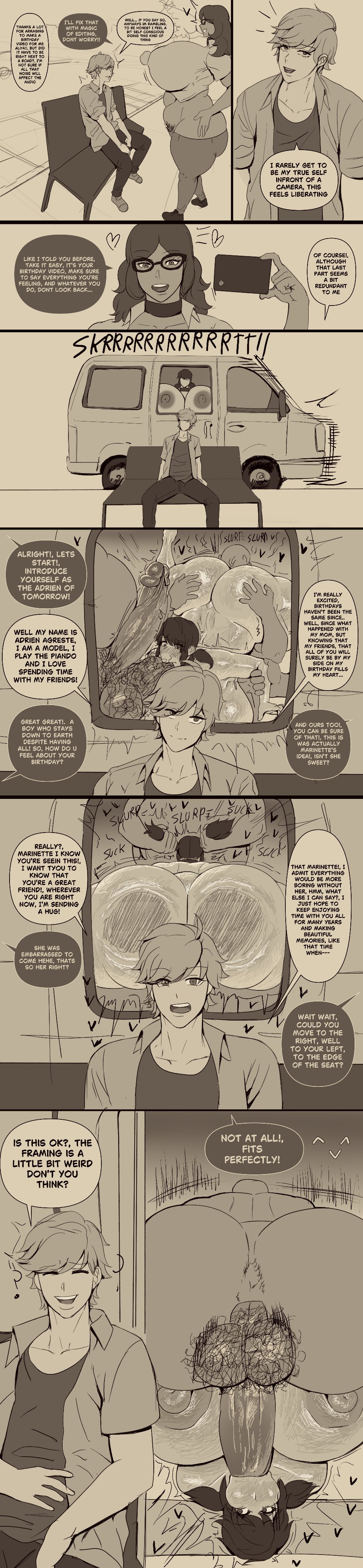 1girl, 2boys, adrien agreste, alya cesaire, big ass, big breasts, big butt, big penis, big thighs, captainexcelsior, cheating, cheating girlfriend, comic, comic page, dialogue, english text, exhibitionism, female, male, marinette cheng, marinette dupain-cheng, miraculous ladybug, naked, naked female, naked male, ntr, sex, sex toy, straight, sucking, sucking penis, thick, thick ass, thick butt, thick hips, thick legs, thick penis, thick thighs