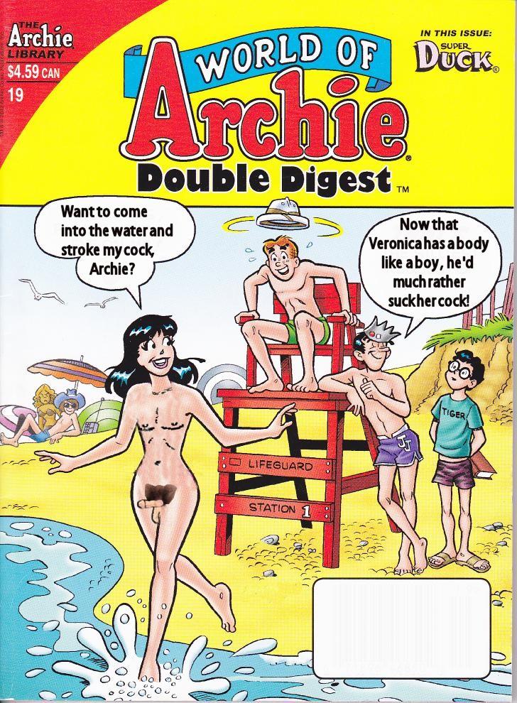 4boys archie_andrews archie_comics background_characters beach beach_umbrella black_hair closed_eyes comic_cover crossed_ankles crown_hat dilton_doiley erect_nipples erection gay genderswap_(ftm) ginger_hair glasses holding_book imminent_blowjob imminent_fellatio imminent_sex inviting_to_sex jughead_jones lifeguard_tower nude_male penis pubic_hair radio rule_63 sandals size_difference speech_bubble swim_trunks thumbs_up topless_male veronica_lodge