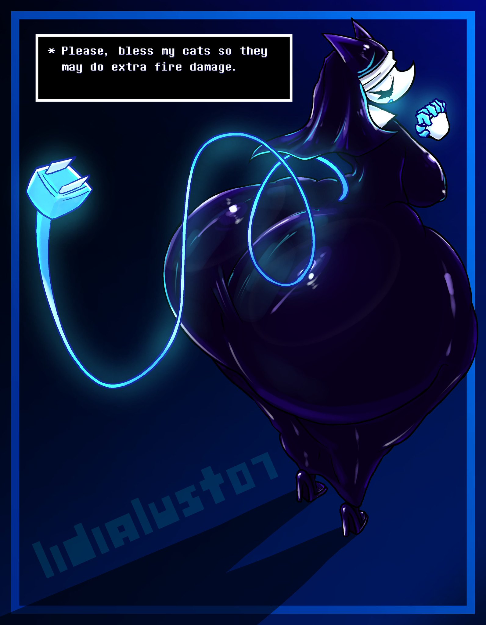 1girl, 1girls, big ass, big breasts, breasts, cat ears, curvy, deltarune, deltarune chapter 5, female, furry, huge ass, legs, lidialust07, nun, nun outfit, tagme, tasque manager (deltarune), tasque manager (nun), thick thighs, tight clothing, voluptuous, voluptuous female, yellow eyes