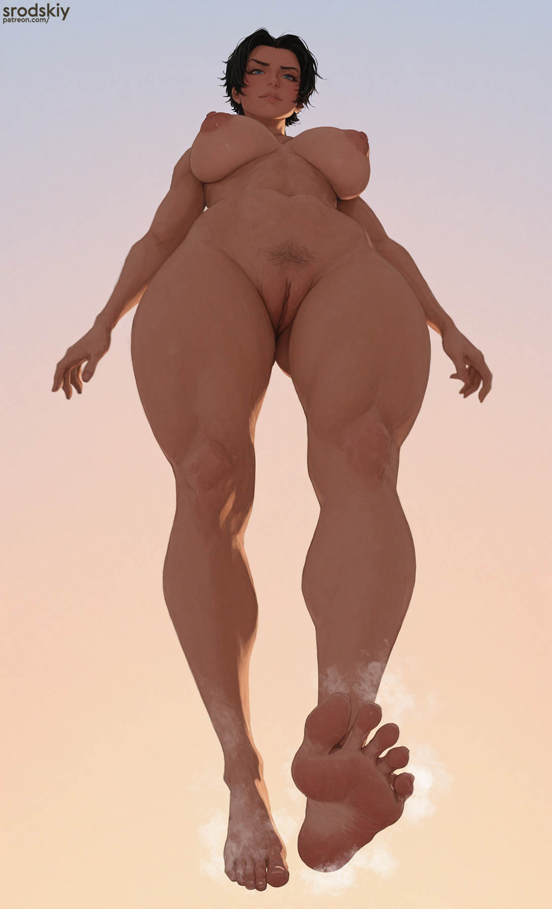 1girls, ai generated, anissa (invincible), ass, big breasts, bubble butt, feet, feet focus, female, fit female, foot fetish, foot focus, from below, full body, fully naked, fully nude, hairy pussy, hentai, innie pussy, invincible, levitation, looking at viewer, muscular female, naked, naked female, nipples, nude, nude female, pov, pov eye contact, pov feet, pubic hair, pussy, short hair, sole female, soles, soles fetish, soles focus, srodskiy, tagme, vulgar