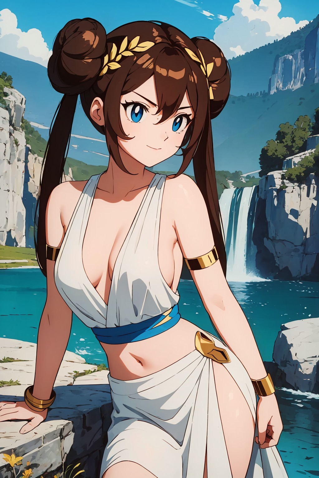 ai generated, alternate costume, breasts, female, female only, nai diffusion, nanci (pokemon), nintendo, pokemon, pokemon bw2, rosa (pokemon), solo, stable diffusion, tagme