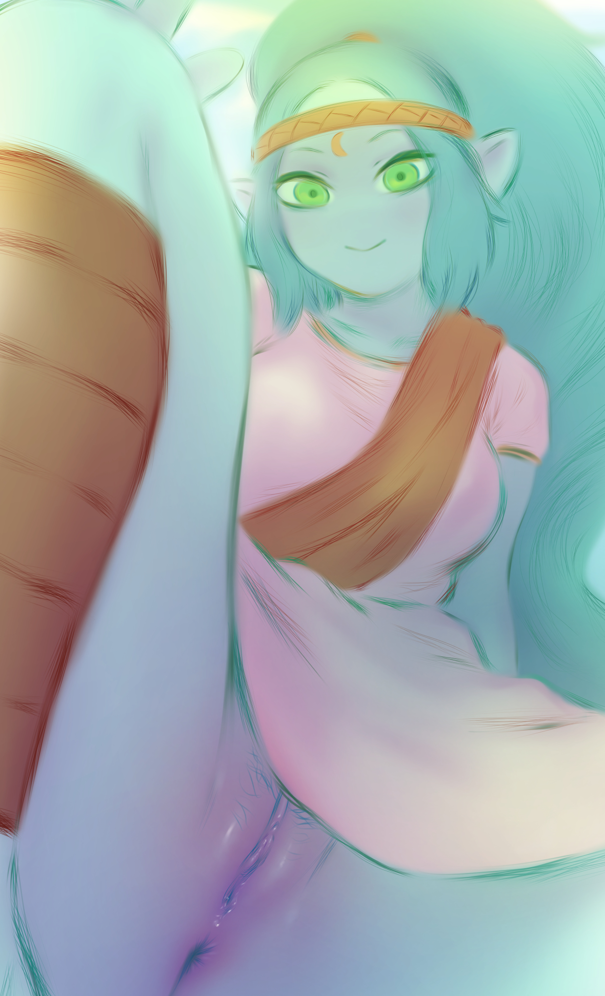 adventure time, anus, canyon (adventure time), copyright request, female, giantess, no panties, pubic hair, pussy, shpo