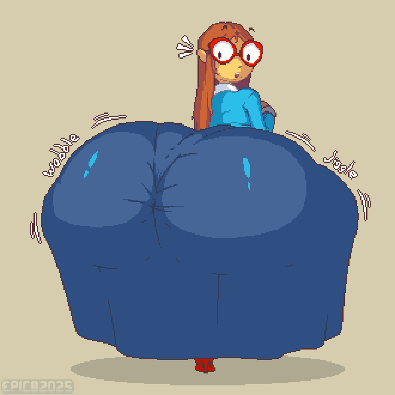 1girls, alternate version available, ass, ass bigger than head, ass bigger than torso, epicpotatolord, fat ass, female, hyper, hyper ass, kindergarten (game), kindergarten 3, looking back, massive ass, ms. lovelett, pixel art, solo female, tagme