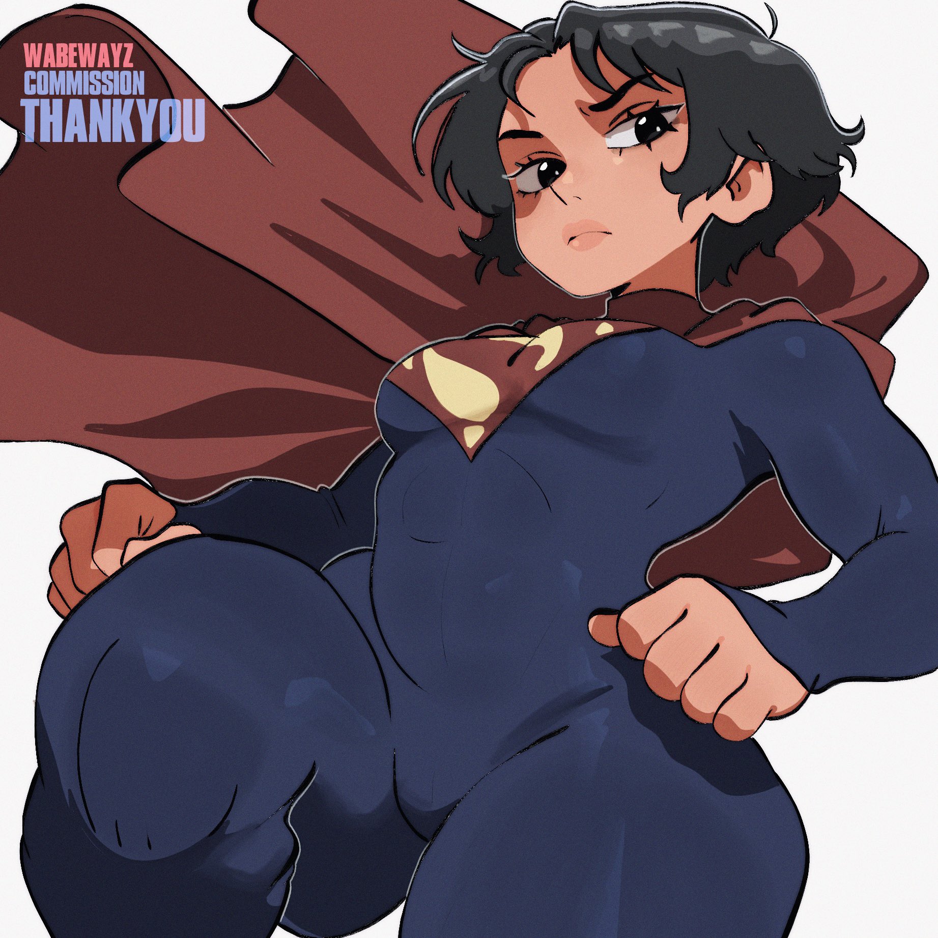 ai assisted, ai generated, cape, clothed, clothes, clothing, curvaceous, curvaceous body, curvaceous female, curvaceous figure, curvaceous hips, curvy, curvy body, curvy female, curvy figure, curvy hips, dc, dc comics, dceu, female, female focus, female only, flash (series), hips, hips wider than shoulders, short hair, supergirl, supergirl (sasha calle), supergirl (series), superheroine, superman (series), the flash (2023), thick hips, thick thighs, thighs, tight clothing, wabewayz