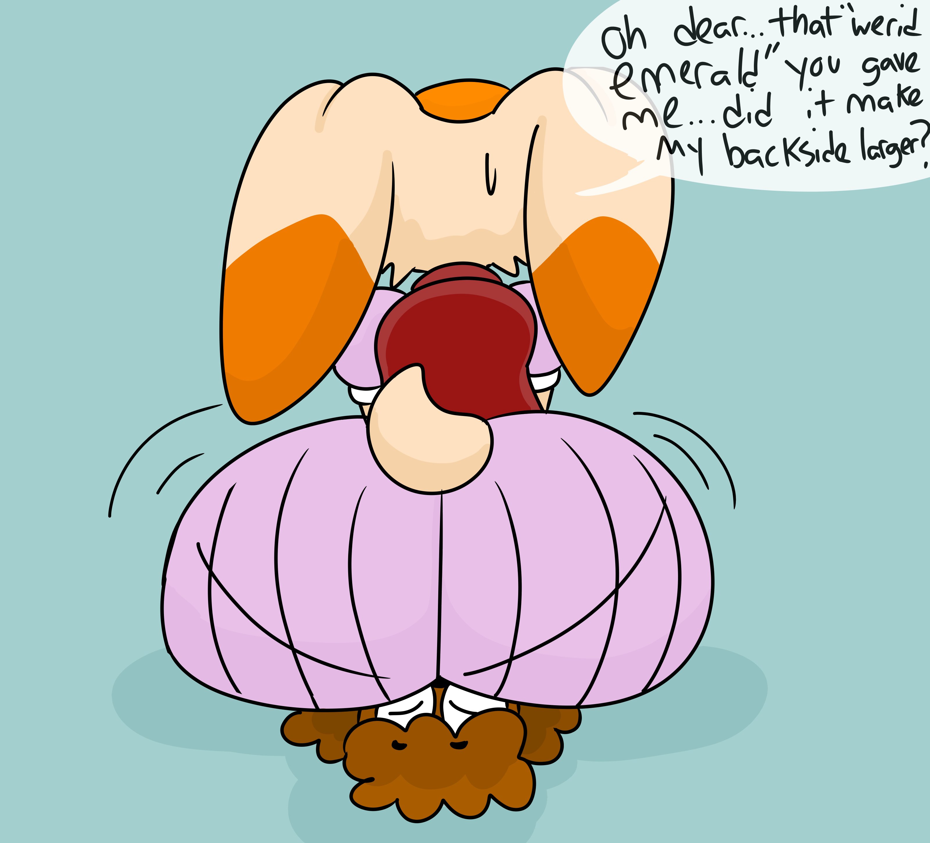 1boy, 1girls, anthro, ass, ass focus, big ass, big butt, brappycatty, bubble ass, bubble butt, butt focus, canine, facesitting, female, furry, huge ass, huge butt, male, original character, pantylines, rabbit, sega, sonic (series), sonic the hedgehog (series), sunniefunnie, vanilla the rabbit