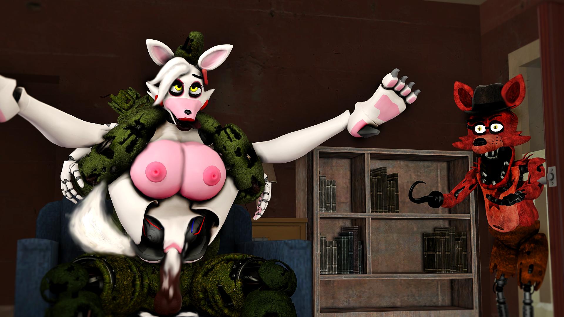 3d, 3d (artwork), ahe gao, ahegao face, anthro, balls, caught cheating, caught in the act, cheating girlfriend, cheating wife, cum, cum inside, cum on penis, female, five nights at freddy's, fnaf, foxy (fnaf), fuck nights at frederika's, male, male/female, mangle (disembowell), mangle (fnaf), mangle (psychojohn2), nighttrap, nipples, orgasm face, penis, sex, shocked expression, springtrap (fnaf), straight, tagme