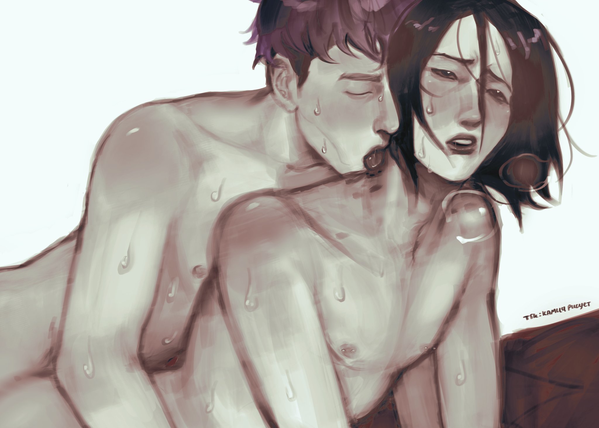 blush, nam-gyu, open mouth, squid game, squid game 2, thanos (squid game), tongue