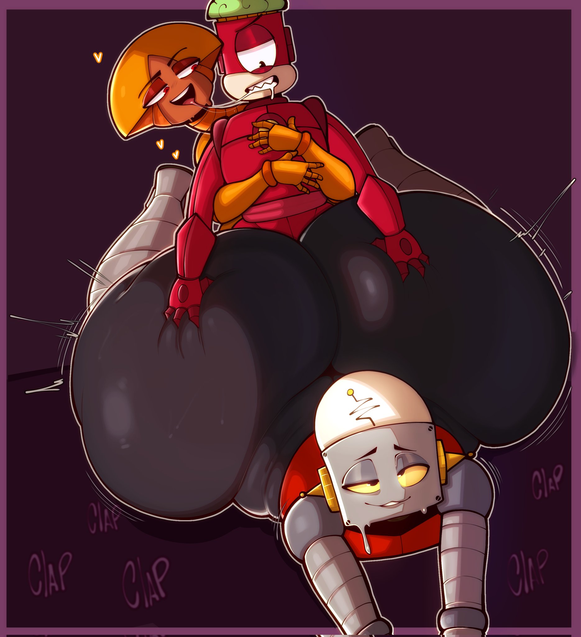 ass, big ass, darrell (ok k.o.! let's be heroes), darrell boxman, femboy, grabbing ass, incest, jacksito (artist), male, male/male, ok k.o.! let's be heroes, penetration, pleasure face, robot, robot jones, shanno, shannon (ok k.o.! let's be heroes), shannon boxman, whatever happened to... robot jones?