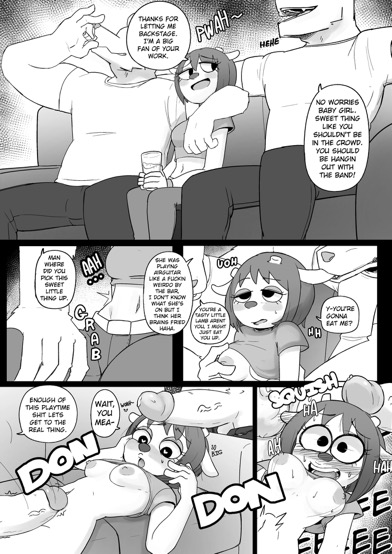 1girls, 2boys, anthro on anthro, big penis, bob cut, canine, comic, drunk, drunk sex, female, furry, gangbang, heart-shaped pupils, horns, lamb, lammy lamb, lowres, male, parappa the rapper, penis, pussy, sheephh, threesome, um jammer lammy, vaginal penetration, vaginal sex