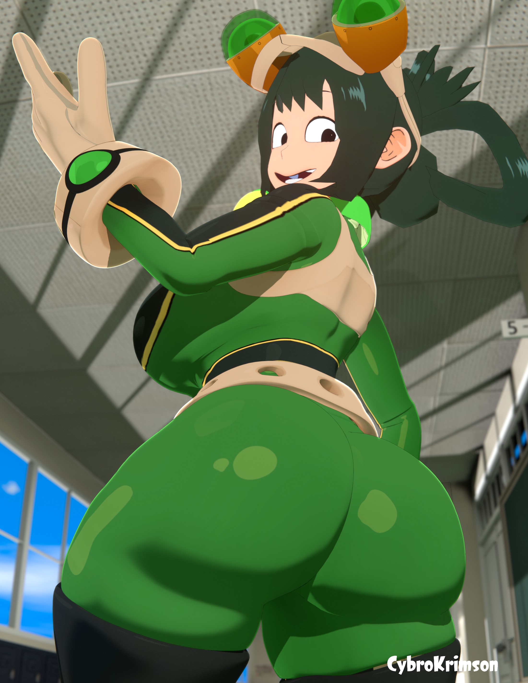 3d, ass, asui tsuyu, big ass, blender, boku no hero academia, cybrokrimson, female teen, female teenager, froppy, girl, hero outfit (mha), high school girl, high school student, my hero academia, my hero academia (finale), post-timeskip, teen, teen breasts, teen girl, teen tits, teenage, teenage ass, teenage breasts, teenage female, teenage girl, teenage tits, teenager, tsuyu asui, young, young female, young girl, young teen