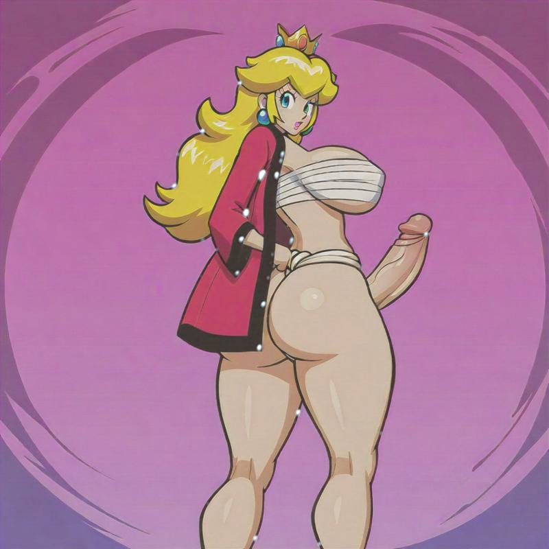 1futa ai_generated ass ass big_ass big_breasts big_butt breasts erection fundoshi fundoshi_futanari fundoshilover101 futanari happi_(clothing) huge_ass huge_breasts huge_butt mario_(series) nintendo princess_peach sarashi super_mario_bros.