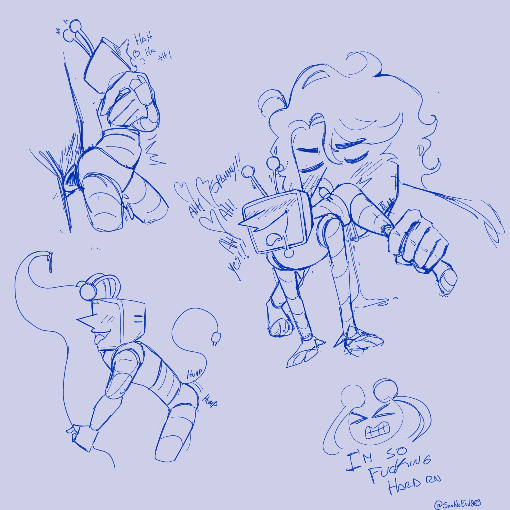 2boys, belly bulge, blush, cuntboy, deltarune, gay, intersex, male, micro, pussy, spamton g spamton, tenna (deltarune), yaoi