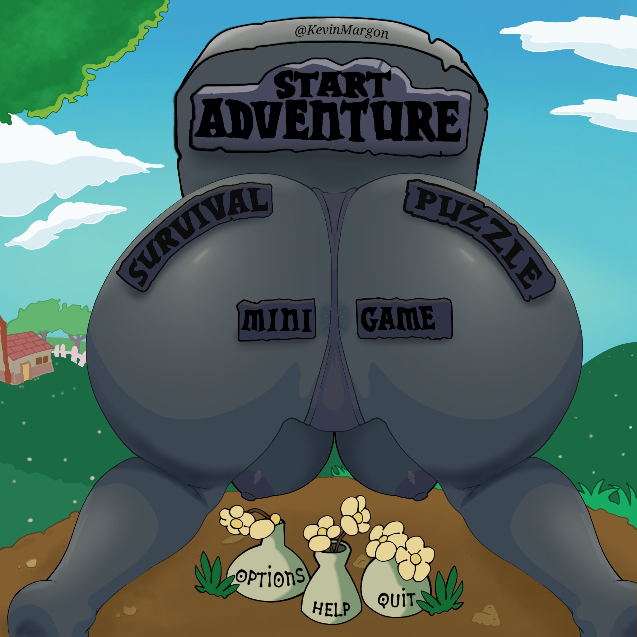 1girls, anthro, anthrofied, ass, breasts, female, gijinka, grave (pvz), humanized, kemargon, kevin margon, menu (pvz), object, personification, plant humanoid, plants vs zombies, plants vs. zombies, popcap games, pussy