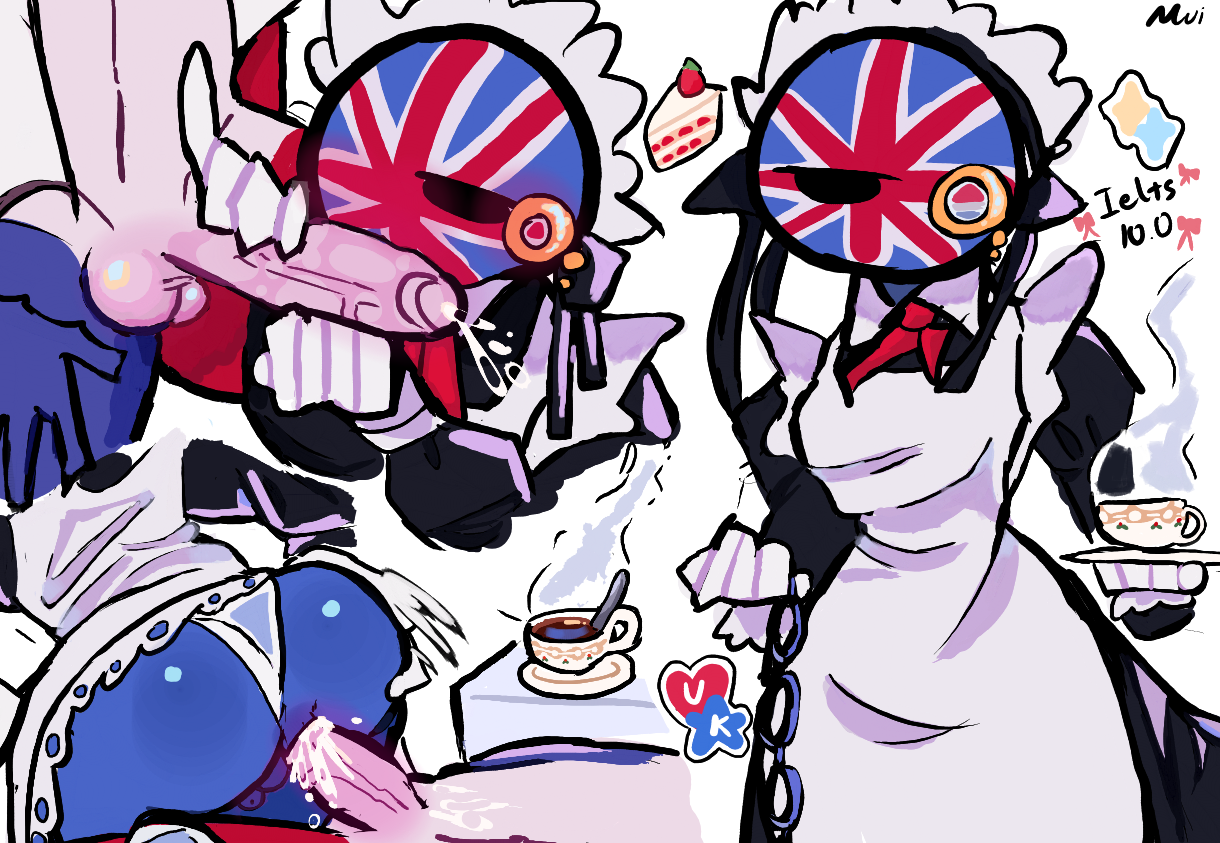 2boys, adorable, anal, anal sex, anus, ass, balls, big ass, big balls, big butt, big penis, blue body, blue skin, blush, boy, cake, cock, countryhumans, cum in ass, cum in body, cum on penis, cup, cute, cute style, dick, fellatio, femboy, food, france, france (countryhumans), gay, gay anal, gay blowjob, gay male, gay sex, light, light skin, maid, male, mui121203, only male, pants, penis, red body, red skin, sex, slave, sticker, tea cup, united kingdom, united kingdom (countryhumans), white background, white body, white skin
