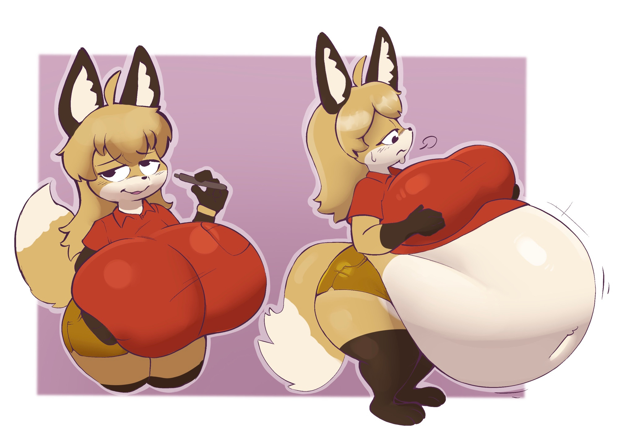 bbw, big belly, big breasts, breasts, female, fujiko (inazuma kat), furry, huge belly, huge breasts, inazuma kat, overweight, saphiros, tagme, thick thighs, weight gain, wide hips