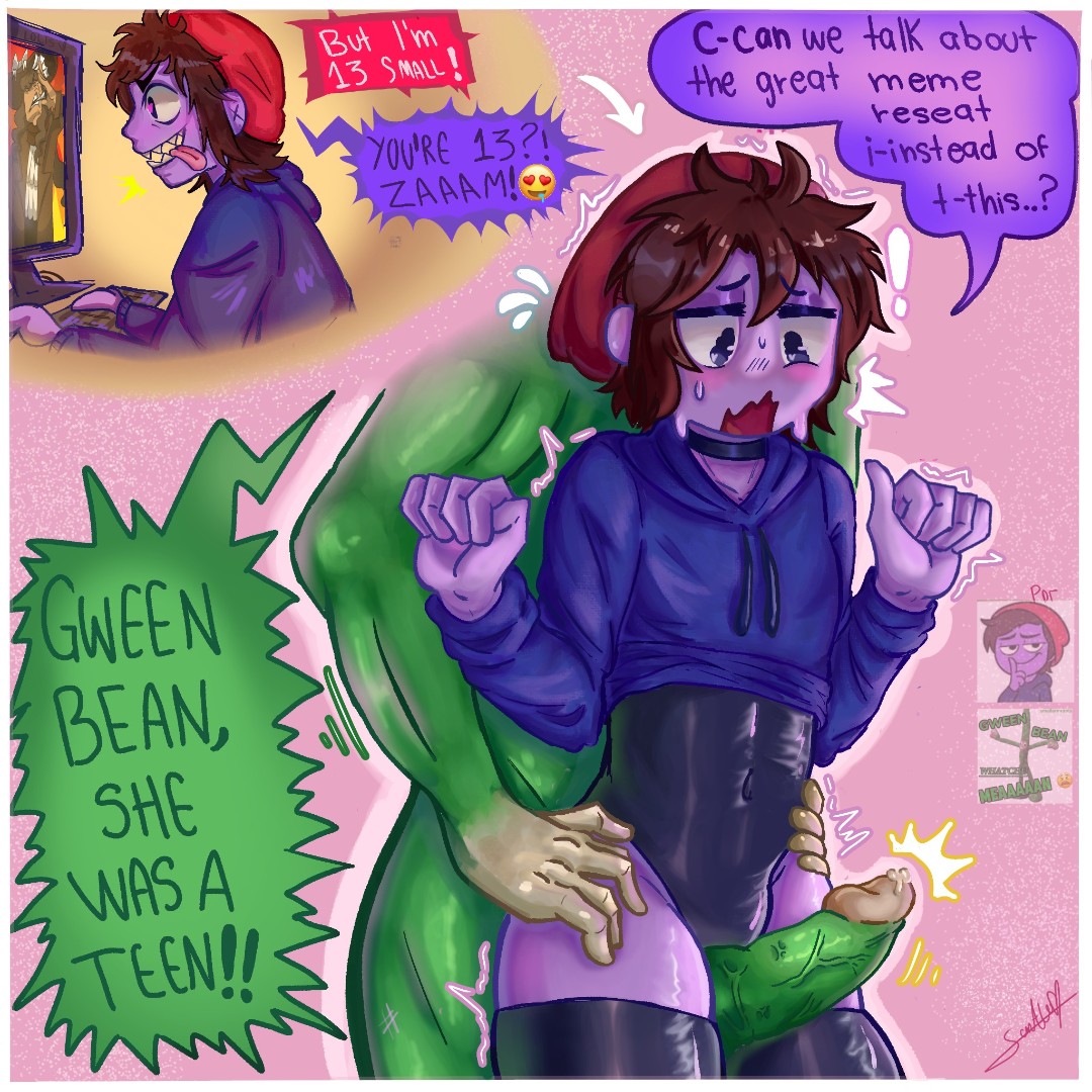 2boys, english text, famboydans, femboy, gay, gween bean, leotard, penis, reference image, roblox, smallarmrants, speech bubble, standing, tagme, text, thighhighs, thighs