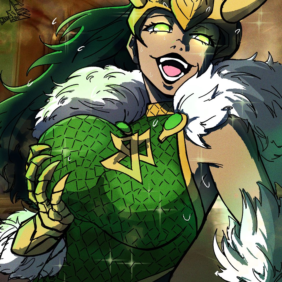 2d, asgardian, big breasts, breasts, city boy, female, female only, fully clothed, grabbing breasts, grabbing own breast, green eyes, inkywinkyy42, kakegurui, lady loki, lady loki (marvel rivals), large breasts, loki (marvel rivals), loki (marvel), marvel, marvel rivals, rule 63, solo, solo female, thor (series), yumeko grabbing her breast
