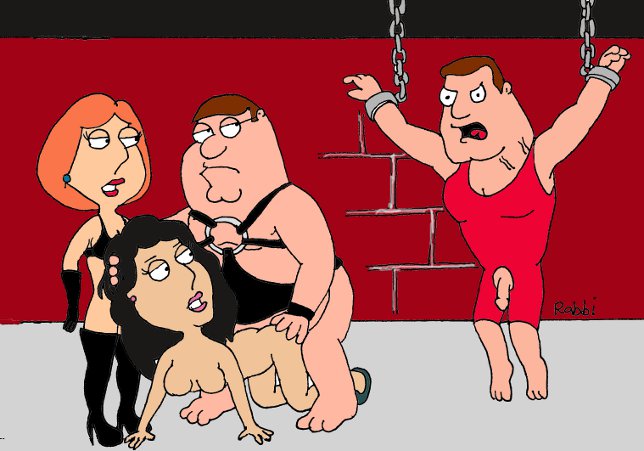 all_fours bonnie_swanson cheating cheating_wife cuckold doggy_style family_guy female human joe_swanson lois_griffin male milf peter_griffin straight