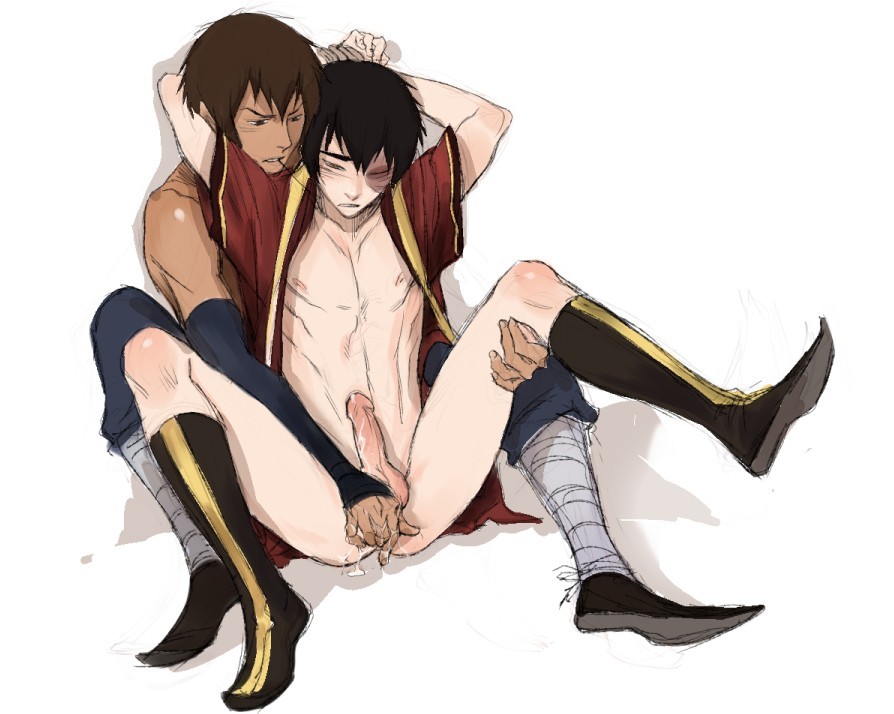 2boys anal_fingering avatar_the_last_airbender avici clothing gay human human_only jet_(avatar) male male_only multiple_boys multiple_males open_clothes penis spread_legs uncensored yaoi zuko