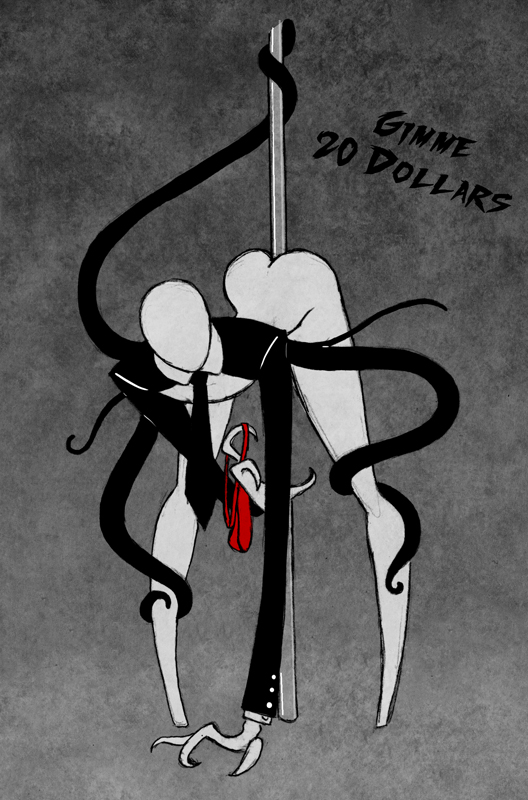 humon male_only stripper stripper_pole tagme the_slender_man