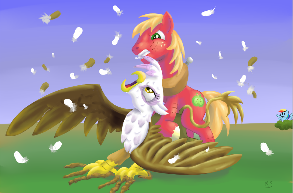 avian big_macintosh_(mlp) earth_pony equine female friendship_is_magic gilda_(mlp) gryphon horse male my_little_pony pegasus pony ragingsemi rainbow_dash_(mlp) smooth_skin