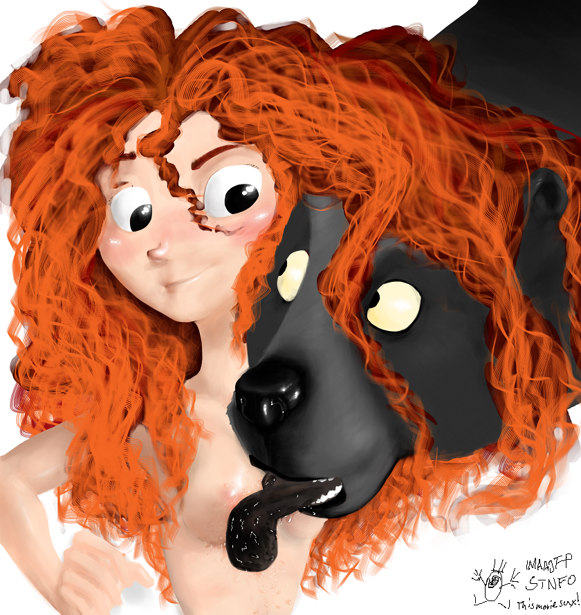 brave curly_hair disney disney_princess imaajfpstnfo merida nipples pixar queen_elinor redhead tagme