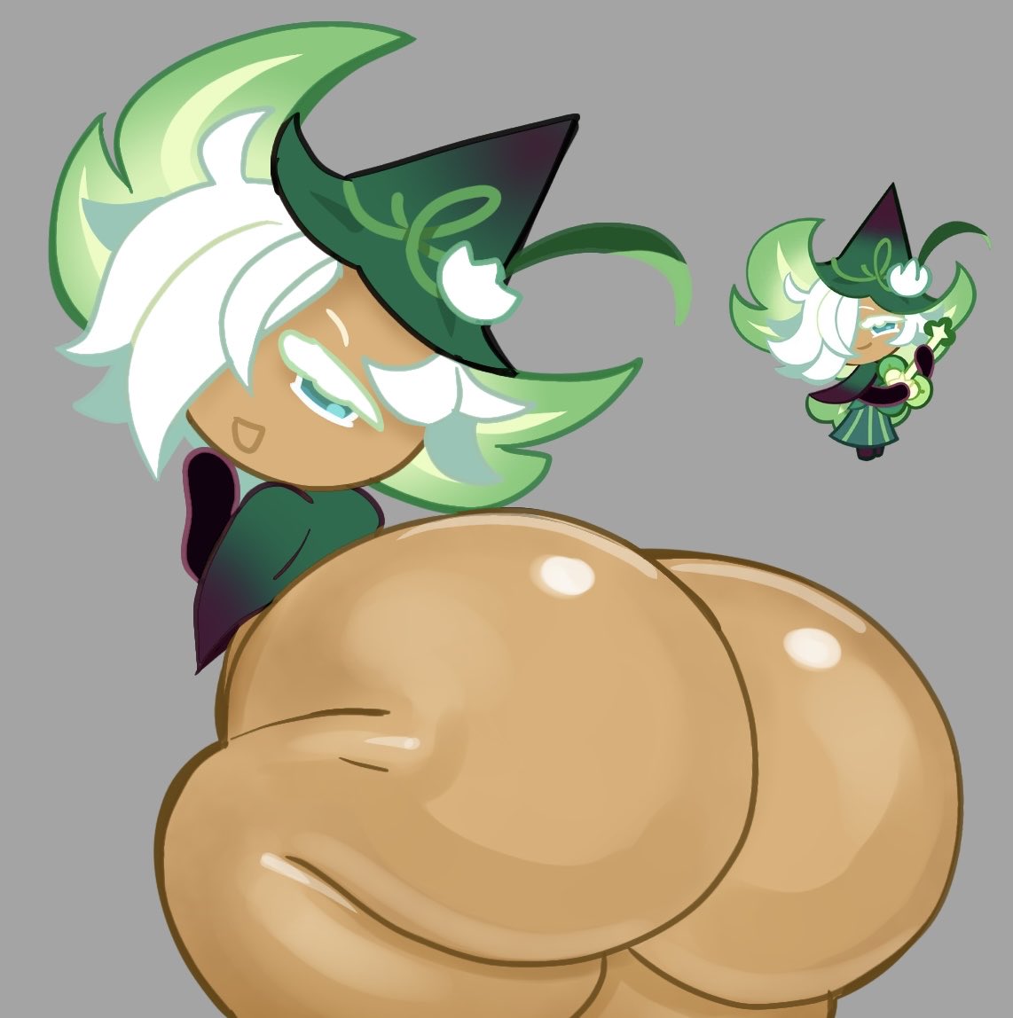 1boy, 1femboy, 2026, 2d, 2d (artwork), 2d art, 2d artwork, accurate art style, ass, ass bigger than head, ass crack, ass focus, bare ass, big ass, big butt, bunnydudeart, butt, butt crack, butt focus, buttocks, clover cookie, cookie, cookie run, digital art, digital drawing, digital drawing (artwork), digital media, digital media (artwork), fat ass, fat butt, femboy, huge ass, huge butt, large ass, large butt, looking at viewer, looking back, male, male only, naked, naked male, no underwear, pillow shading, thick, thick ass, thick butt, thick hips, thick legs, thick thighs