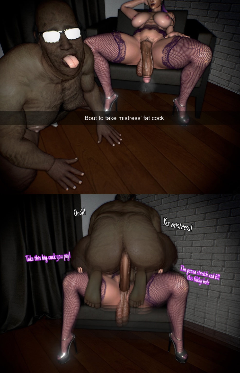 1futa, 1male, 2panel, 3d, 3d (artwork), ahegao face, amateur artist, anal, anal sex, athletic futa, balding, big balls, censored penis, couch, couch sex, cowgirl position, dark skin, dark-skinned male, dark-skinned sub, dialogue, femdom, futa domination, futa is bigger, futa on male, futadom, futanari, futanari penetrating, glasses, heels, lifting, lifting person, light skin, light-skinned futa, low hanging balls, male sub, motion blur, motion lines, offscreen character, offscreen futa, on floor, original artwork, precum, precum drip, precum string, purple lingerie, reyna (valorant), riot games, size difference, snapchat, snapchat caption, steamy penis, text, tongue out, ugly bastard, valorant, white is bigger
