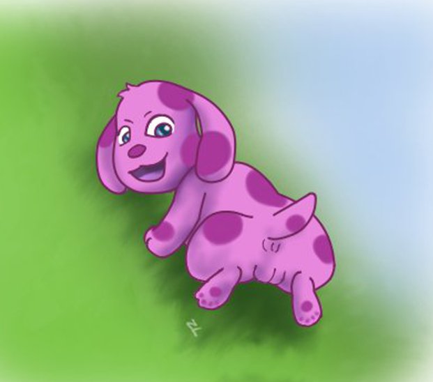 anus blue's_clues canine dog female female_only feral feral_only grass magenta_(blue's_clues) magenta_body magenta_fur nick_jr nickelodeon outdoors outside pink_body pink_fur pink_skin pussy solo solo_female solo_feral tagme vagina zekromlover