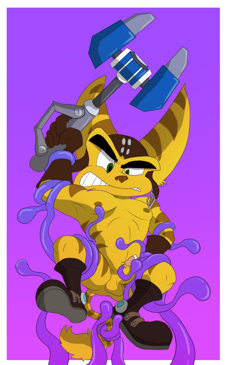 male_only monkeysuit ratchet_(ratchet_and_clank) ratchet_and_clank tagme