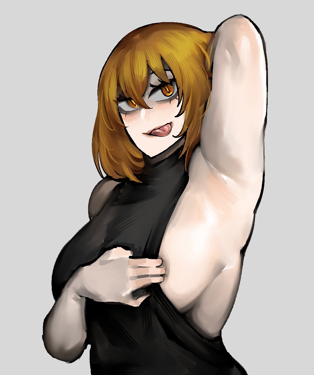 1girl 1girls 2d 2d_(artwork) 2d_artwork arm_up armpit_fetish armpit_focus armpits big_boobs big_breasts blonde_female blonde_hair boobs breasts clothed clothed_female clothing color colored don_quixote_(limbus_company) eclipseecliptus female female_focus female_only golden_eyes high_resolution highres light-skinned_female light_skin limbus_company n_corp._fanatic_(identity)_(project_moon) project_moon pulling_clothing pulling_own_clothes raised_arm seductive sexy sexy_body sexy_female sexy_pose short_hair showing_off sideboob simple_background solo solo_female solo_focus teasing teasing_viewer thin_waist upper_body upper_body_focus voluptuous voluptuous_body voluptuous_female yellow_eyes