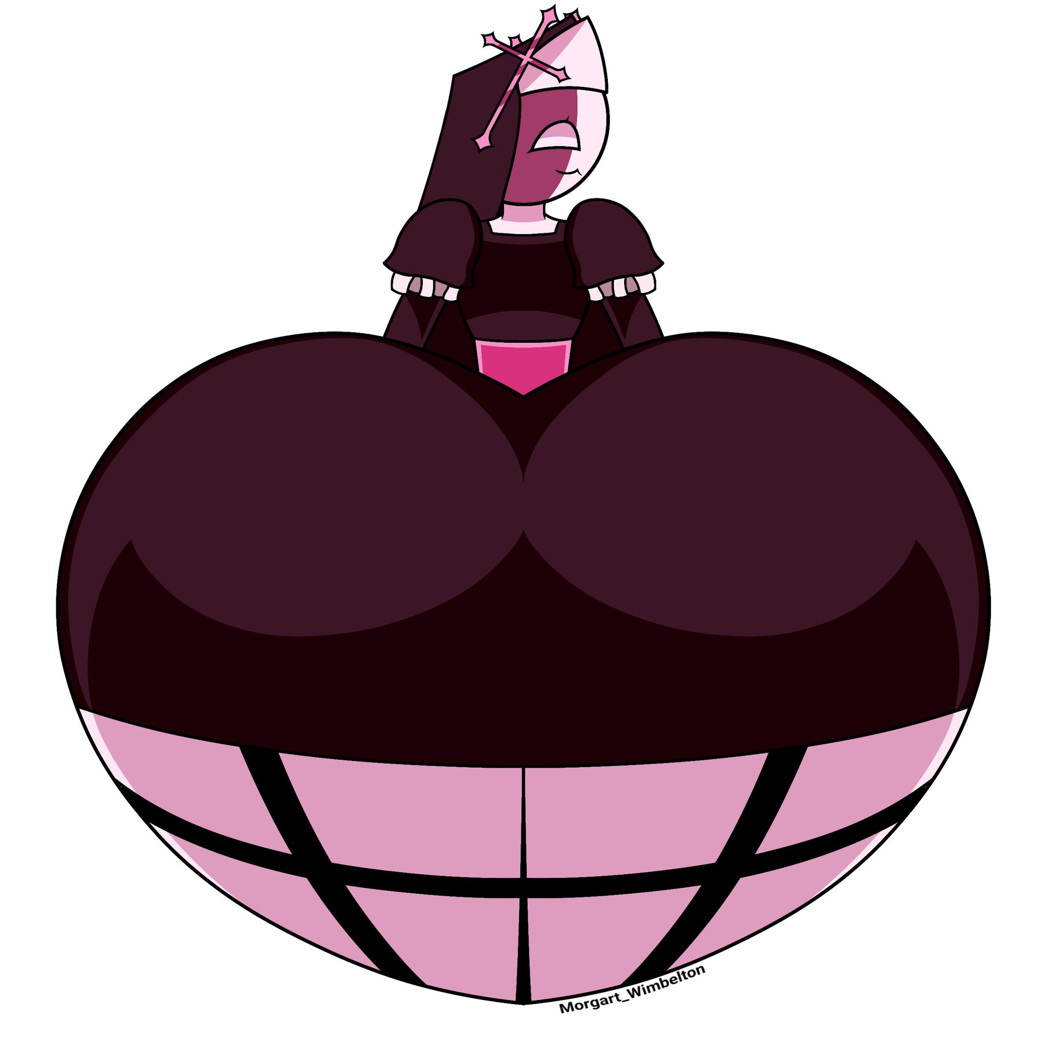 :3, 1girls, 2026, 2d, 2d (artwork), artist name, artist request, ass, back, back view, behind, behind view, big ass, big butt, bubble ass, bubble butt, butt, clothed, clothing, color, colored, digital media (artwork), female, female only, fnf, friday night funkin, friday night funkin mod, gigantic ass, heart, hi res, light skin, light-skinned female, mid-fight masses, sarvente (dokki.doodlez), sarvente (friday night funkin), simple background, solo, thick thighs, thighs, white background, white body, white skin