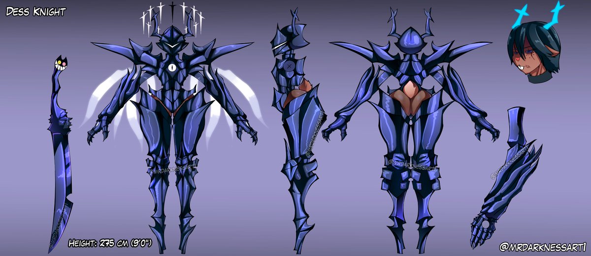 1girls, anthro, antlers, armor, armored female, artist signature, ass, ass exposed, ass window, back view, big ass, black armor, blue antlers, butt, character sheet, comic, dat ass, december holiday, deer girl, deltarune, depressed, dess holiday, eye scar, female focus, female knight, friend (deltarune), front view, headgear, helmet, knight armor, meme, mrdarknessart1, new world deer, roaring knight, scar, spikes, sword, tail, thick ass, thick thighs, undertale (series), warrior, weapon