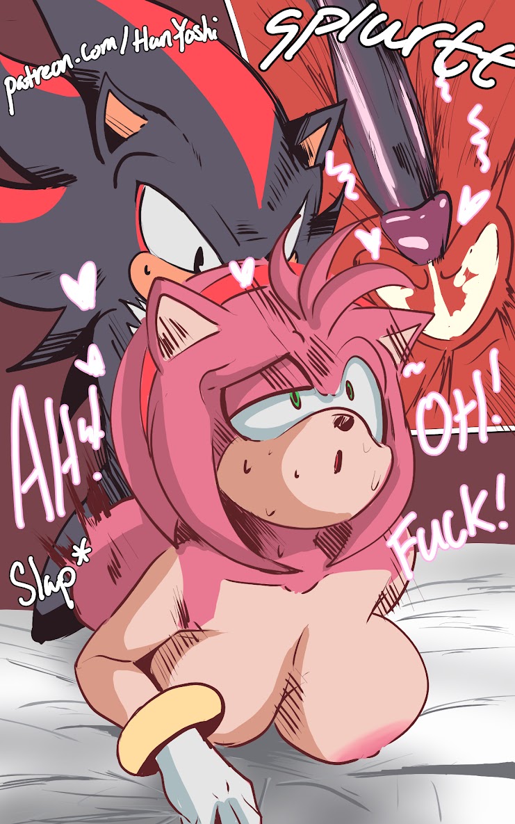 :o, 1boy, 1girls, 2026, accessory, amy rose, anthro, anthro female, anthro male, anthro on anthro, artist upload, backshots, bed, bedroom, bedroom sex, bedsheets, black body, black eyes, black fur, black hair, black nose, black penis, bracelets, breasts, chest fur, colored, cross section, cum, cum in pussy, cum in uterus, cum inside, cumming, cumming in pussy, cumming inside, cumming together, cumming while penetrated, cumming while penetrating, deep cleavage, deep penetration, dialogue, doggy style, doggystyle, duo, eulipotyphlan, eyelashes, eyes half open, eyes rolling back, female, female penetrated, from behind, from behind position, front view, furry, furry ass, furry breasts, furry ears, furry female, furry male, furry only, furry tail, gloves, gold bracelets, green eyes, hairband, hearts, hearts around head, hedgehog, hedgehog boy, hedgehog girl, huge ass, huge breasts, huge cock, humanoid genitalia, humanoid penis, intraspecies, looking at another's butt, looking at ass, looking down, looking up, male, male penetrating, male penetrating female, male/female, mammal, moaning, mobian (species), mobian hedgehog, naked, nipples, nude, open mouth, panels, patreon, penetration, penis, pink body, pink fur, pink hair, pink nipples, pink skin, prone bone, pussy, pussy juice, pussy juice drip, quills, red hairband, red stripes, rough sex, sega, sex, shadow the hedgehog, sheet grab, short hair, simple background, sonic (series), sonic the hedgehog (archie), sonic the hedgehog (comics), sonic the hedgehog (series), straight, straight sex, sweatdrops, text, url, uterus, vaginal penetration, white bed sheet, white gloves, womb, womb kiss, womb penetration, womb stimulation, yoshihan