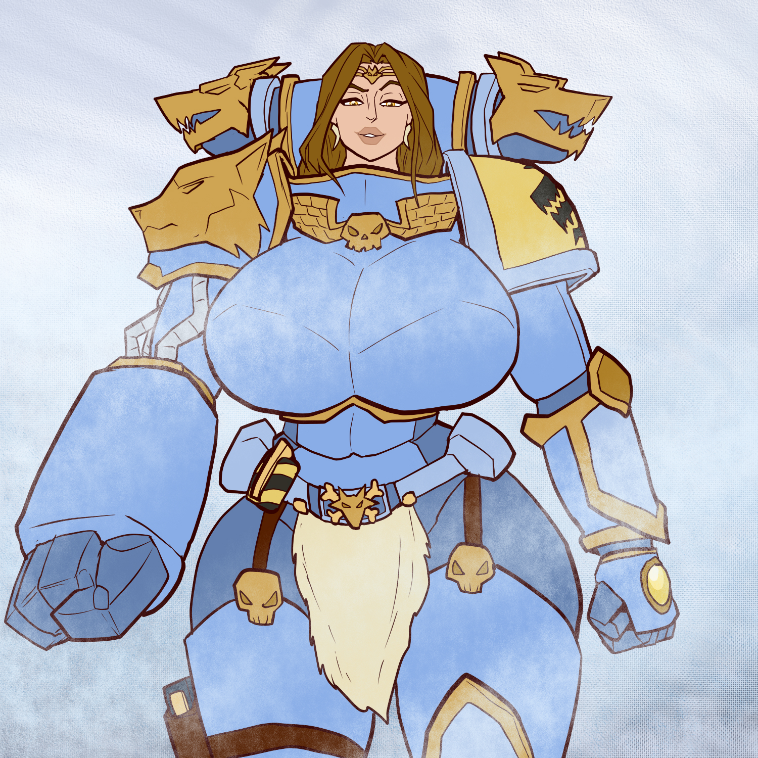 1girls, adeptus astartes, big ass, big breasts, big thighs, breasts, bust, busty, chest, curvaceous, curvy, curvy figure, digital media (artwork), female, female only, female space marine, hips, hourglass figure, huge ass, huge breasts, huge thighs, imperium of man, jon freeman, large ass, large breasts, large thighs, light, light skin, light-skinned female, mature, mature female, power armor, power armor (warhammer), rule 63, slim waist, space marine, space wolves, thick, thick hips, thick legs, thick thighs, thighs, voluptuous, waist, warhammer (franchise), warhammer 40k, wide hips