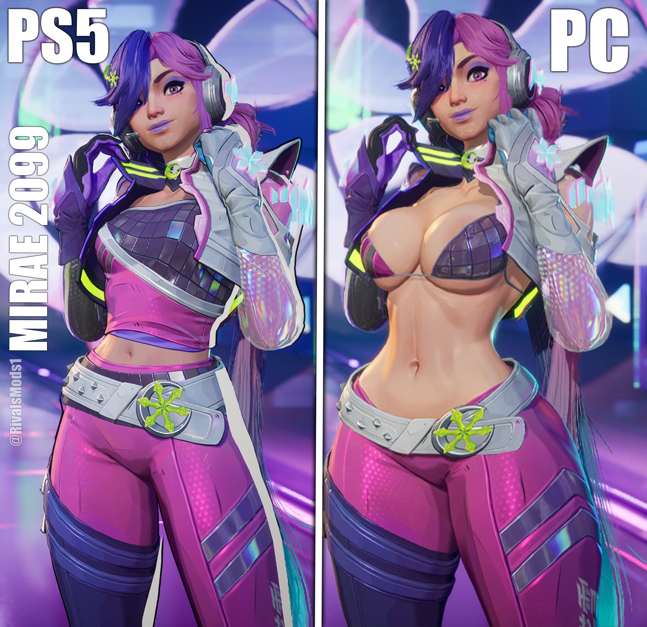 3d, big ass, big breasts, fully clothed, luna snow, luna snow (marvel rivals), luna snow (mirae 2099), marvel, marvel rivals, mod, solo, thick thighs