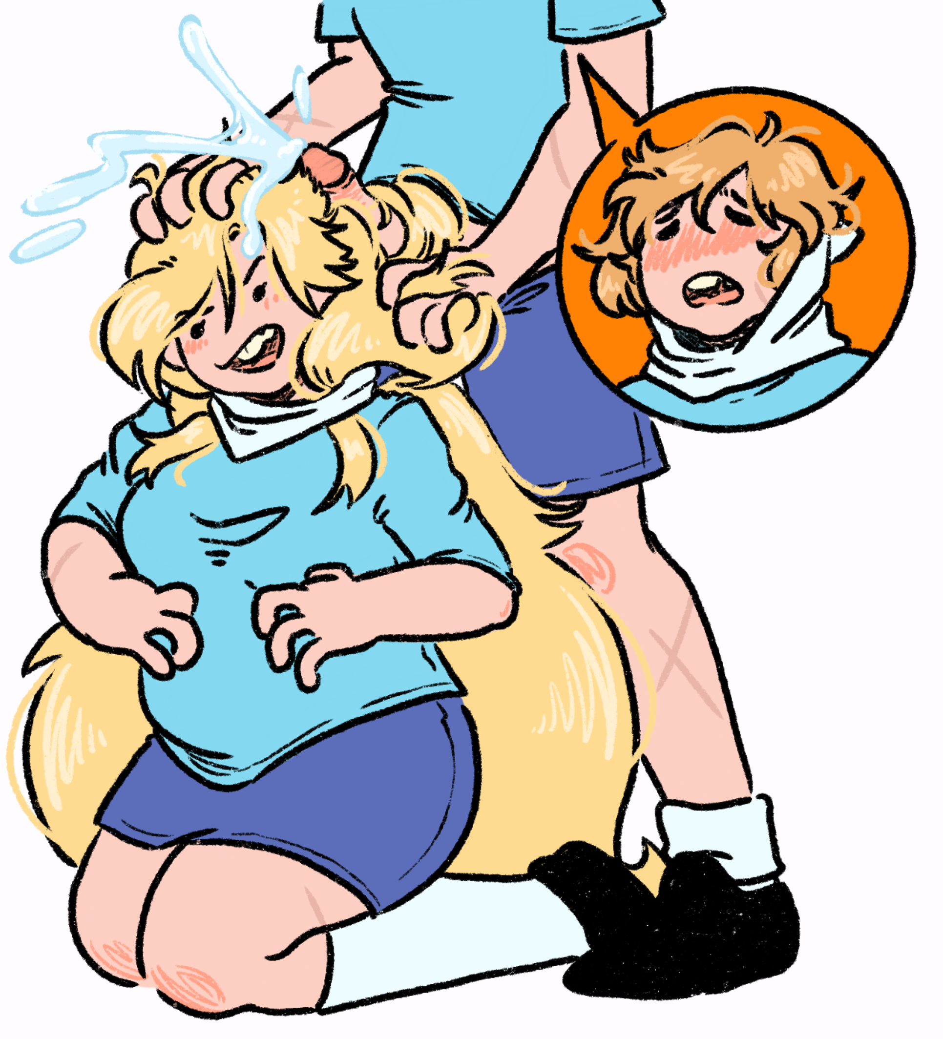 adventure time, adventure time: fionna & cake, erection, female, finn the human, fionna the human girl, genderswap, hair job, hairjob, hairy, rule 63, sketchventures
