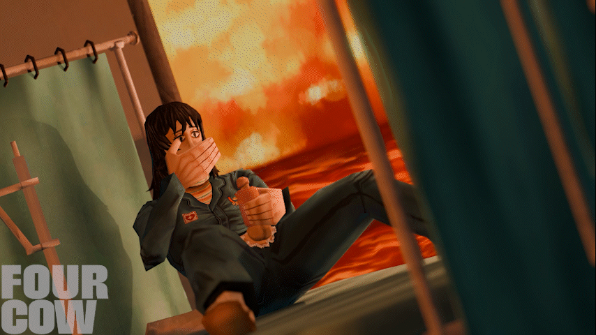 1dickgirl 1girls 3d 3d_animation animated anya_(mouthwashing) bed black_hair curtains dickgirl female fleshlight four_cow futanari inside intersex laying_down laying_on_bed low_poly masturbation mouthwashing mouthwashing_(game) no_sound nurse nurse_office retro_artstyle self_upload solo solo_female solo_futa sunset trans_woman transgender white_skin