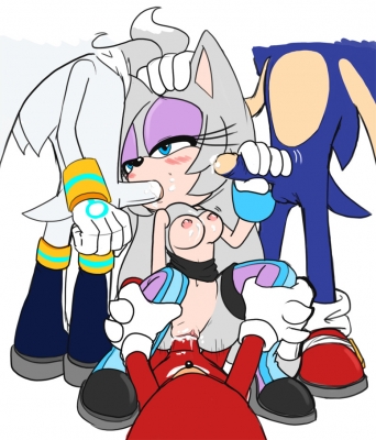 anthro color cowgirl_position echidna female foreskin fur furry glans greymelon handjob hedgehog interspecies male multiple_males original_character penis retracted_foreskin sex silver_the_hedgehog sonic_(series) sonic_the_hedgehog straight tagme uncut vaginal_penetration venus_the_hedgehog vulva