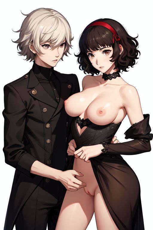 1boy ai_generated al_saiduq alcor_(megami_tensei) anguished_one devil_survivor_2 female megami_tensei persona_5 sadayo_kawakami