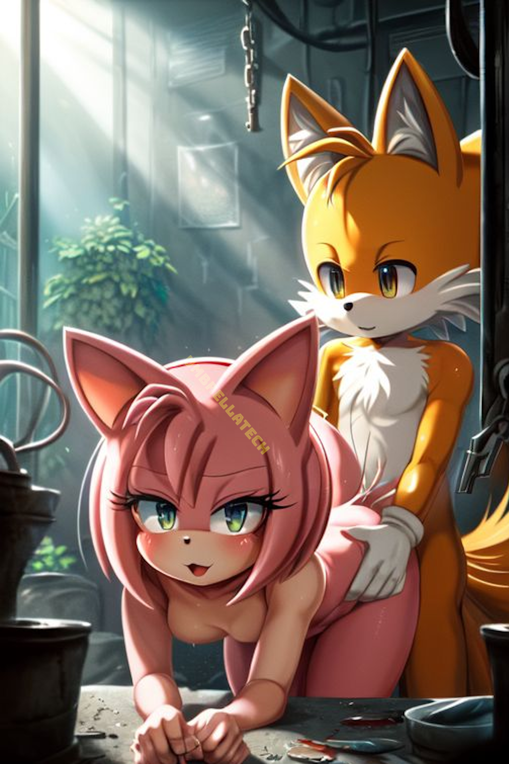 ai_generated amy_rose anal anal_orgasm anal_sex anus bisexual bisexual_male cum cum_drip cum_in_pussy cum_inside cum_on_body cum_on_face miles_tails_prower penis penis_in_ass penis_out sex sonic_the_hedgehog_(series) sucking sucking_penis tails_the_fox umbrellatech uncensored uncensored_anus uncensored_breasts uncensored_nipples uncensored_pussy uncensored_vagina