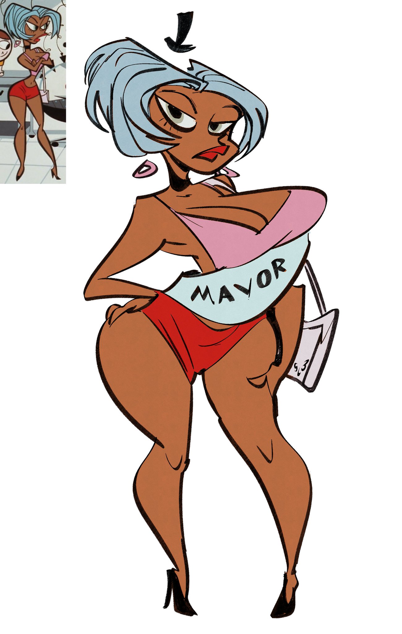 1girls, background character, big ass, big breasts, big thighs, breasts, brown body, brown skin, brown-skinned female, cartoon network, curvaceous, curvy, curvy figure, dark skin, dark-skinned female, digital media (artwork), female, hips, hourglass figure, huge ass, huge breasts, huge thighs, large ass, large breasts, large thighs, legs, mature, mature female, powerpuff girls, slb, slim waist, tagme, thick, thick hips, thick legs, thick thighs, thighs, thighs bigger than head, voluptuous, waist, wide hips, wide thighs