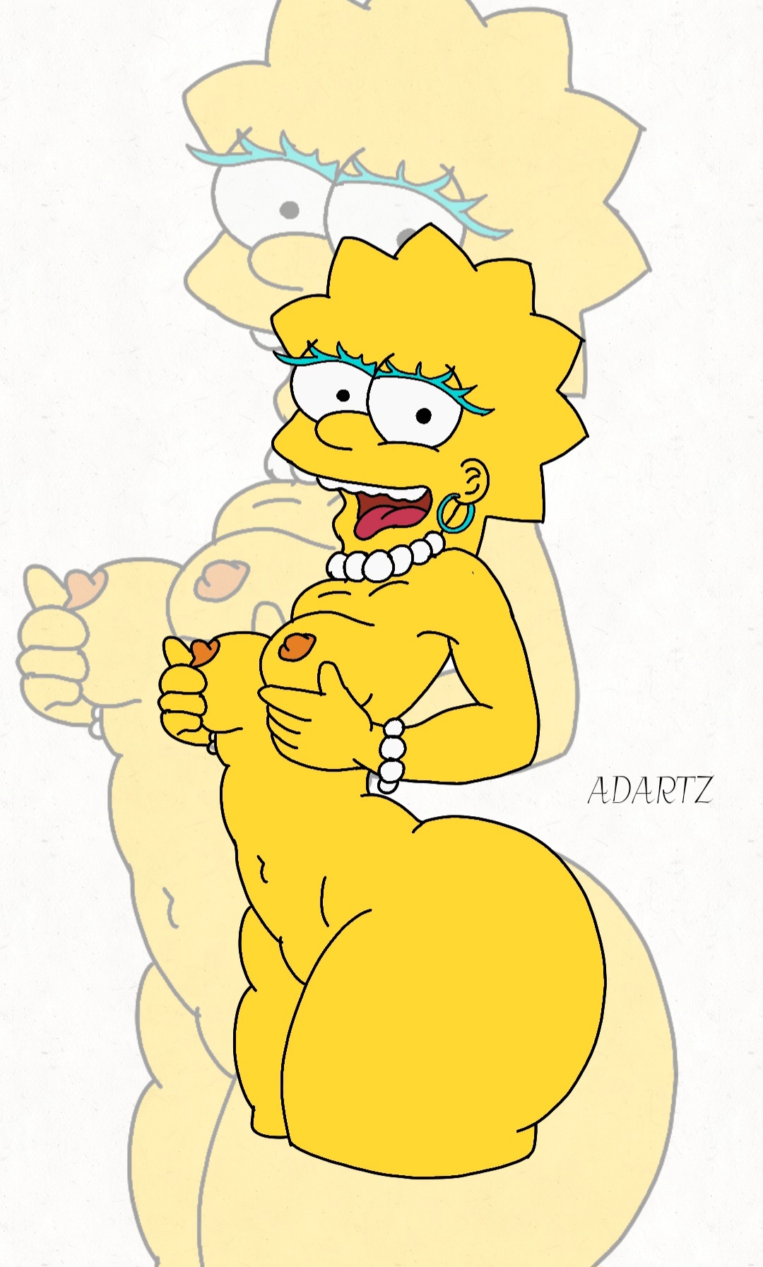 1girls, 20th century fox, 20th century studios, dukeartz, female, fox corporation, gracie films, lisa simpson, matt groening, nude, the simpsons
