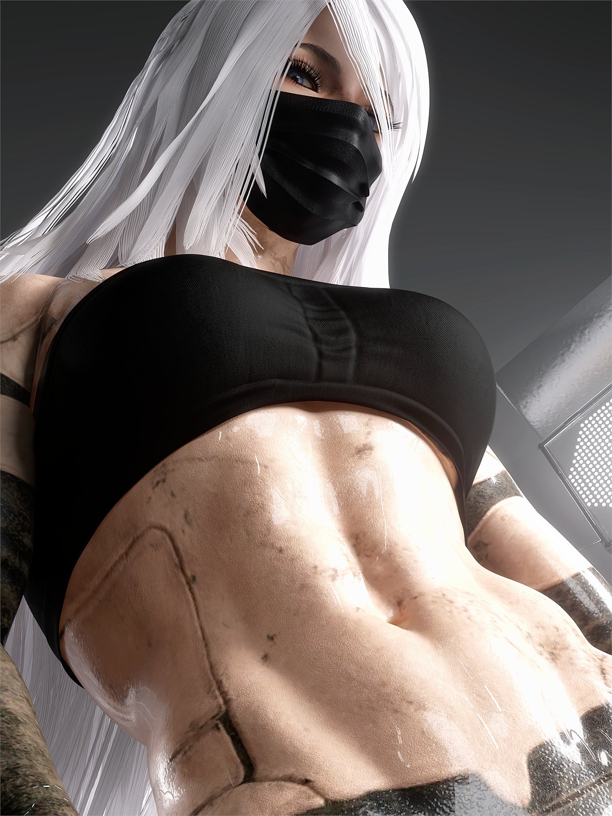 1girls, 3d, android, ass, big breasts, breasts, bust, busty, curvaceous, curvy, curvy figure, female, female only, gynoid, hips, humanoid, large ass, large breasts, light-skinned female, mature, mature female, nier, nier (series), nier: automata, platinum games, slim waist, solo, thick, thick hips, thick legs, thick thighs, thighs, voluptuous, waist, wide hips, word2, yorha a2